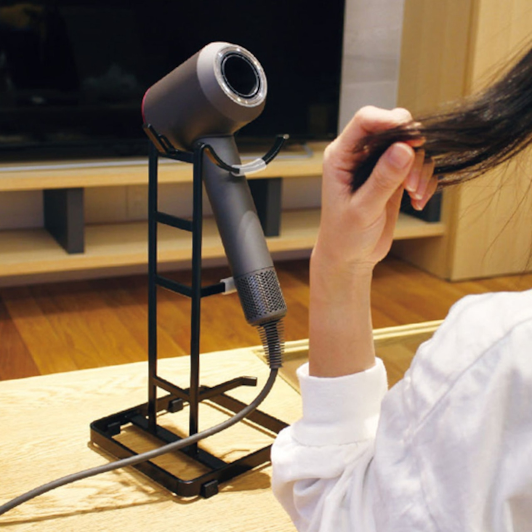 マルチドライヤースタンド｜ヘアドライヤー＆アタッチメント収納 スチール製