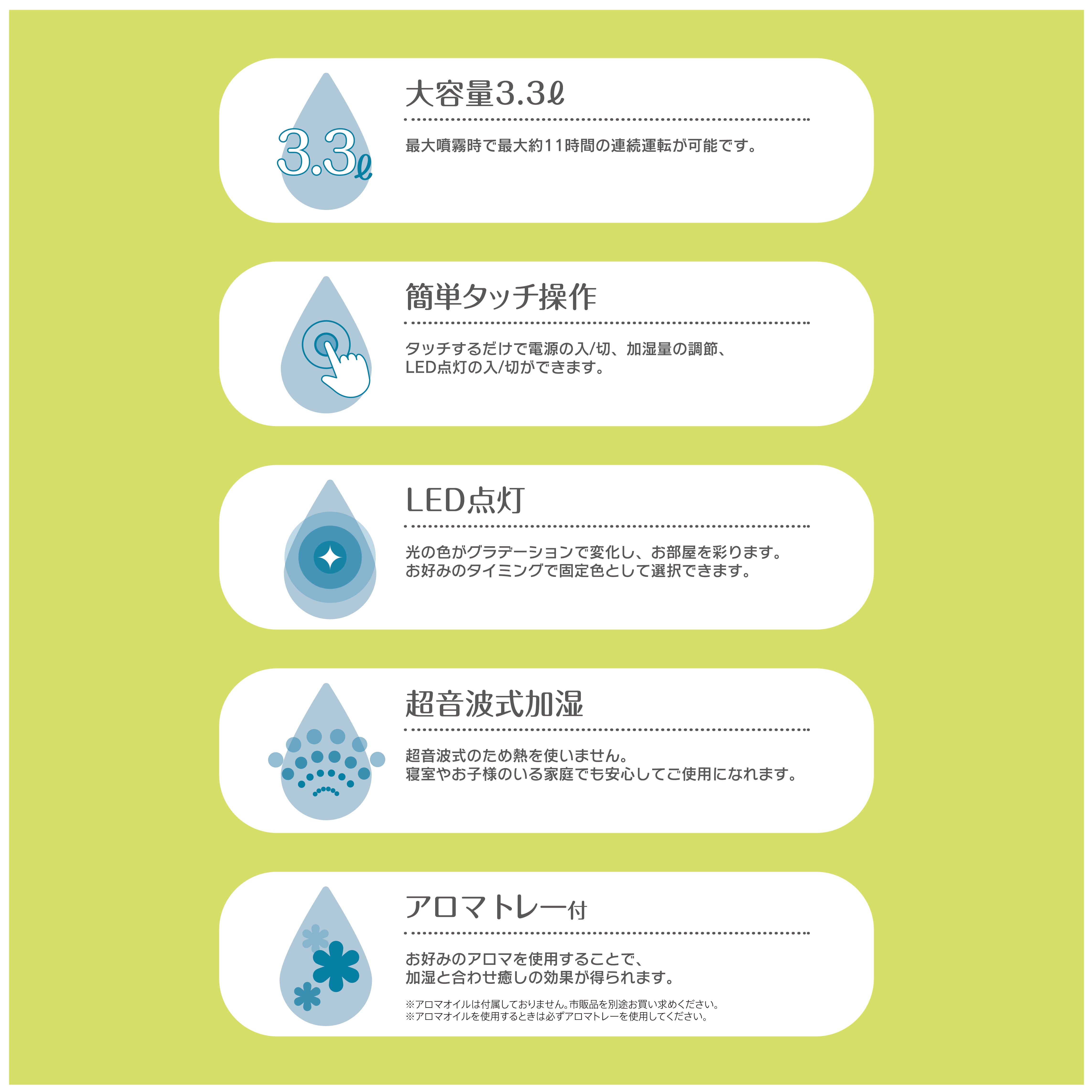 EAST 加湿器 EAK-CO33B 卓上 コンパクト 静音 オフィス 寝室