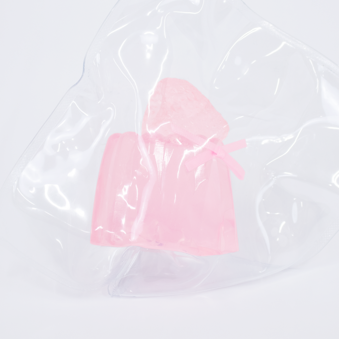 はぐもぐスクイーズ　クリアゼリー　PINK/BLUE