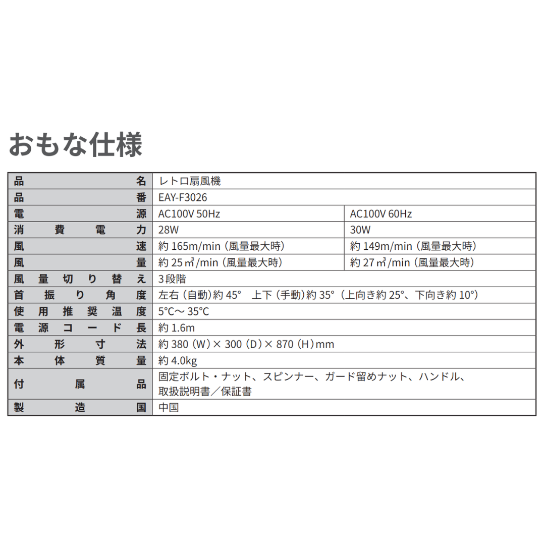 レトロ扇風機　ショーワ