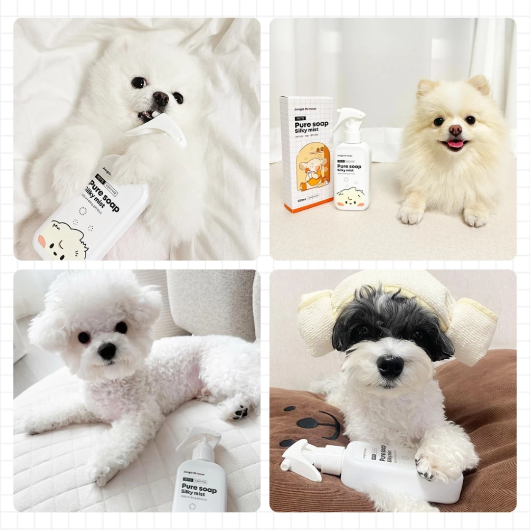 ジャングルモンスター ピュアソープ シルキーミスト 150mL｜犬・猫用 ブラッシングミスト