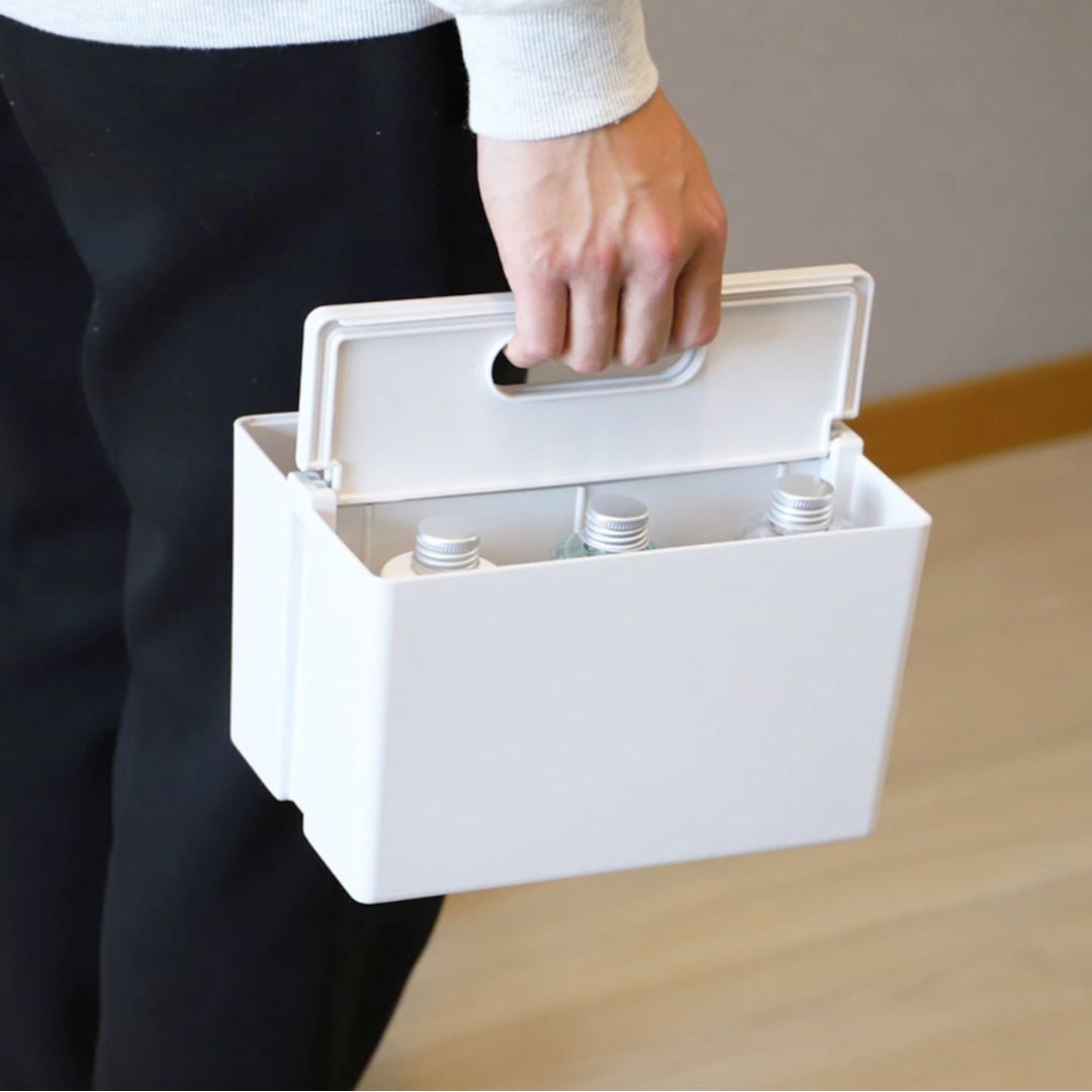 かるコン レギュラー｜フタが持ち手になる収納ボックス 深型 スタッキング可