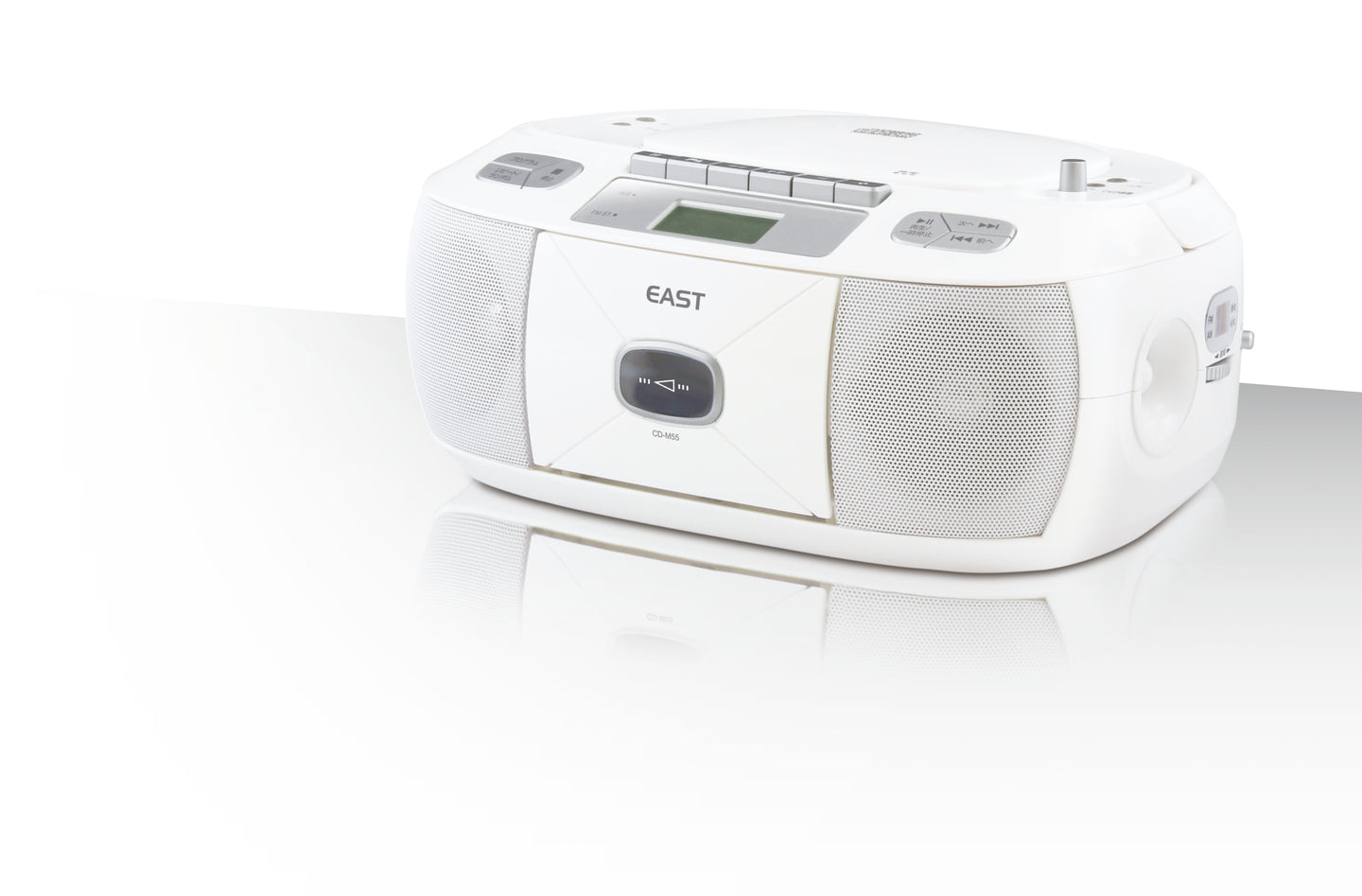 EAST CDラジカセ CD-M55 マイク付き CD ラジオ カセット