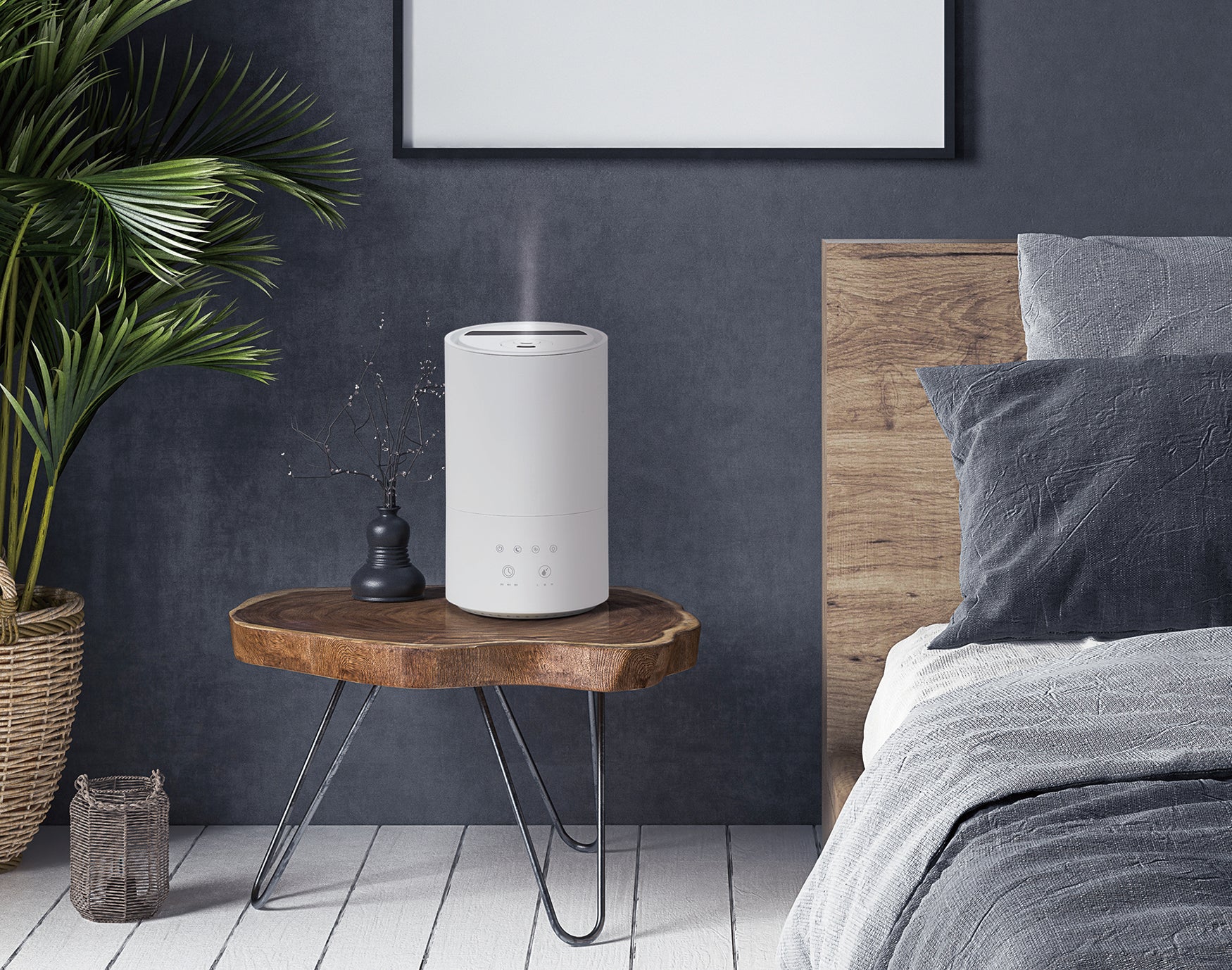 NATUUL 加湿器 NL-KA35HBA 卓上 コンパクト 静音 乾燥対策
